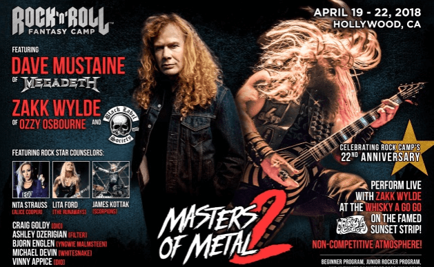 Rock And Roll Fantasy camp mustaine and wylde