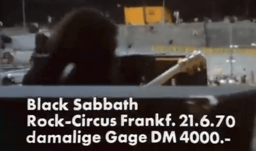 Black Sabbath releases rare video of a 1970 show in Germany