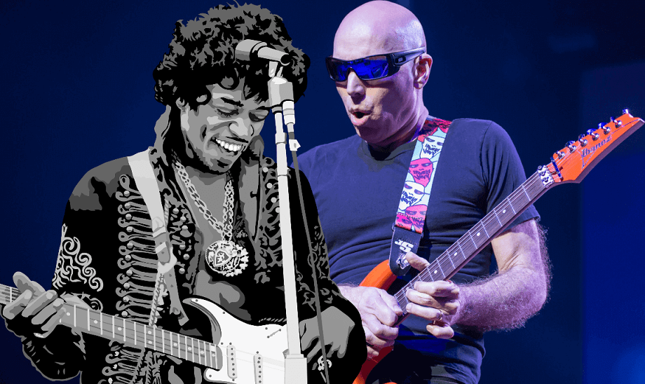 Jimi Hendrix and Joe Satriani