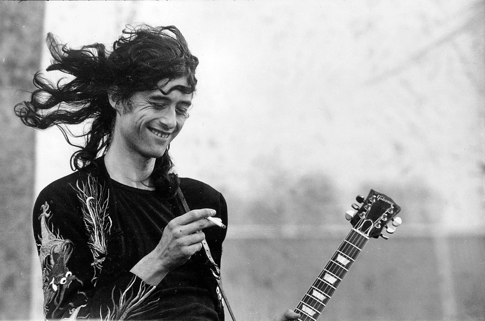 Jimmy Page smoking