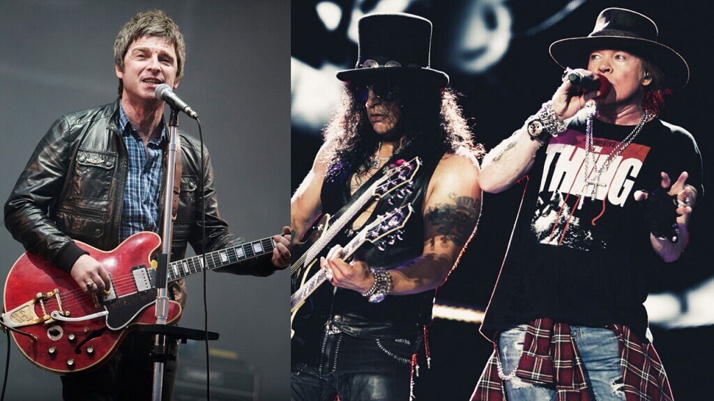 Noel Gallagher and Guns N Roses