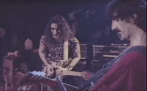 Steve Vai and Frank Zappa on stage