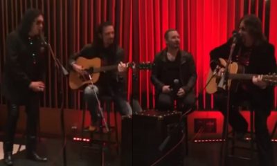 Gene Simmons, Ace Frehley, Bruce Kulick and Eric Singer play together