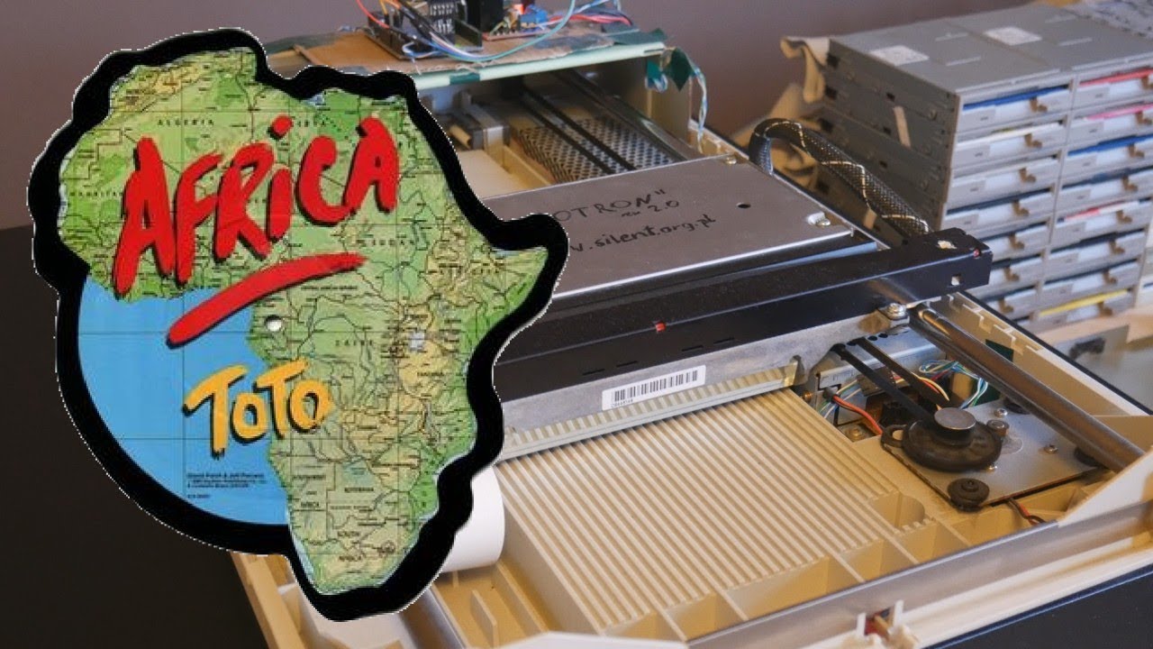 Hear Toto’s “Africa” being played by an old-fashioned computer equipment