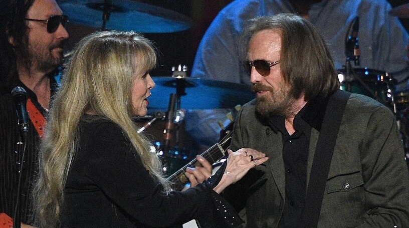Stevie Nicks and Tom Petty on stage