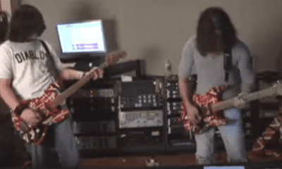 Watch rare footage of Eddie and Alex Van Halen first rehearsal with Wolfgang
