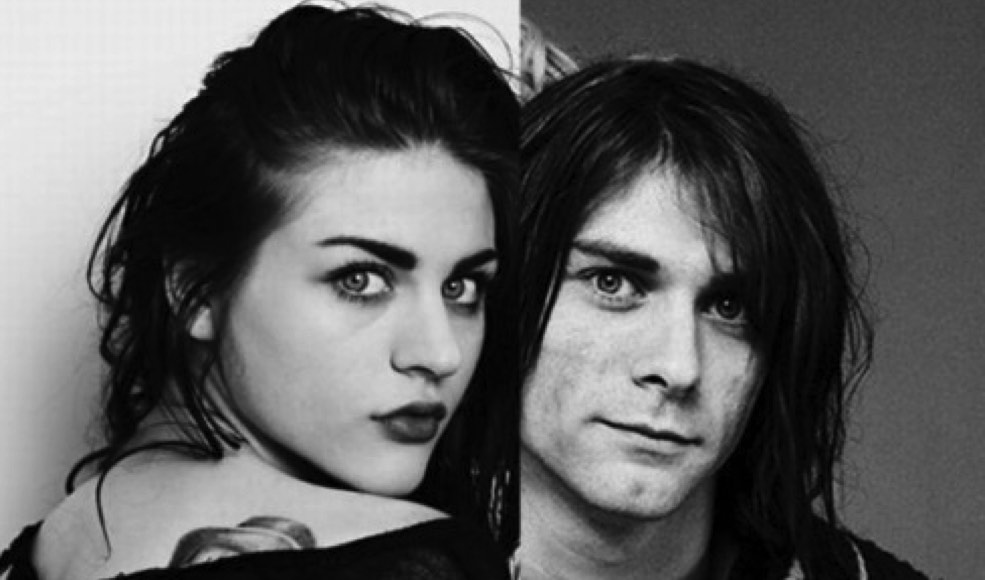Kurt Cobain and daughter