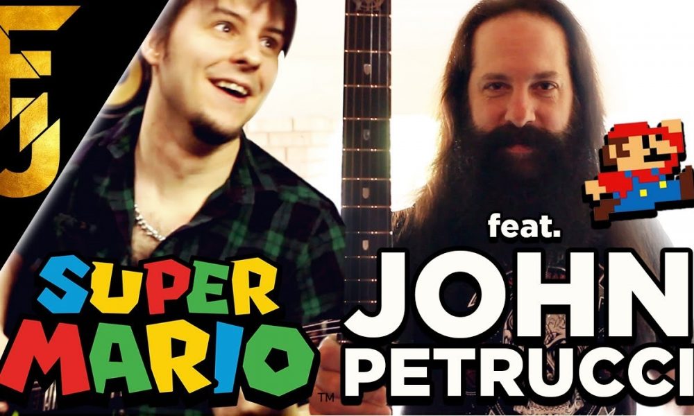 Watch John Petrucci performing Mario Bros theme song