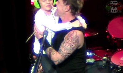 Back In Time James Hetfield sings happy birthday with his daughter on stage