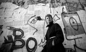David Bowie on Berlin Wall