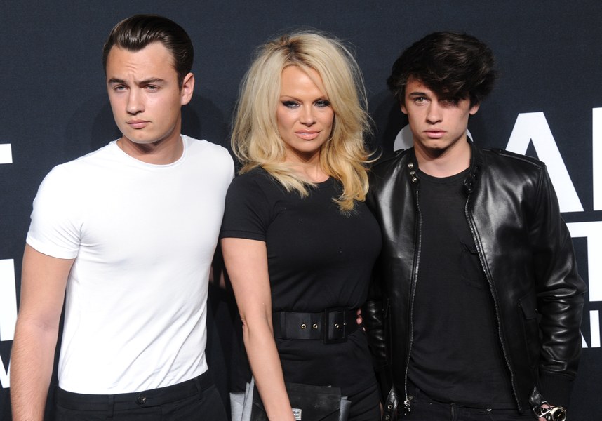 Pamela Anderson and her sons