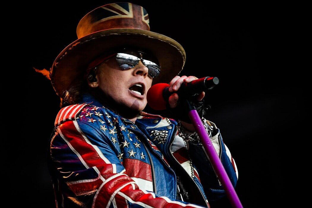 Axl Rose with american jacket