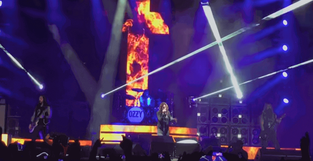 Ozzy Osbourne first concert kick off tour
