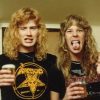 Dave Mustaine and James Hetfield young