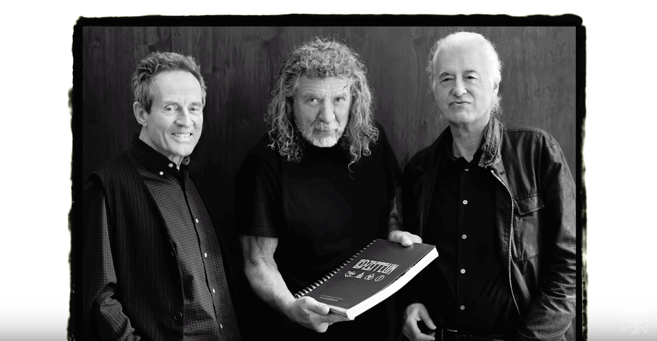 John Paul Jones, Robert Plant and Jimmy Page 2018