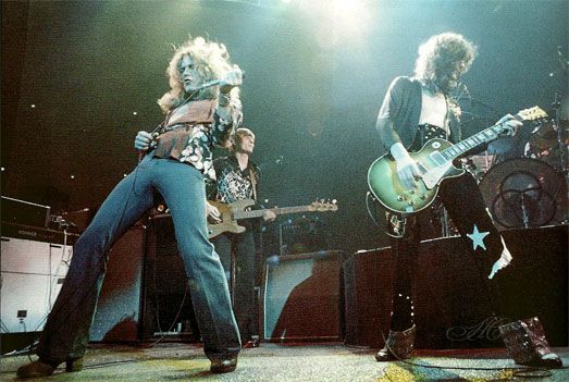 Led Zeppelin onstage