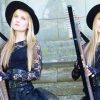 The Harp Twins playing Sound Of Silence