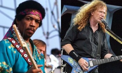 Jimi Hendrix and Dave MustaineJimi Hendrix and Dave Mustaine