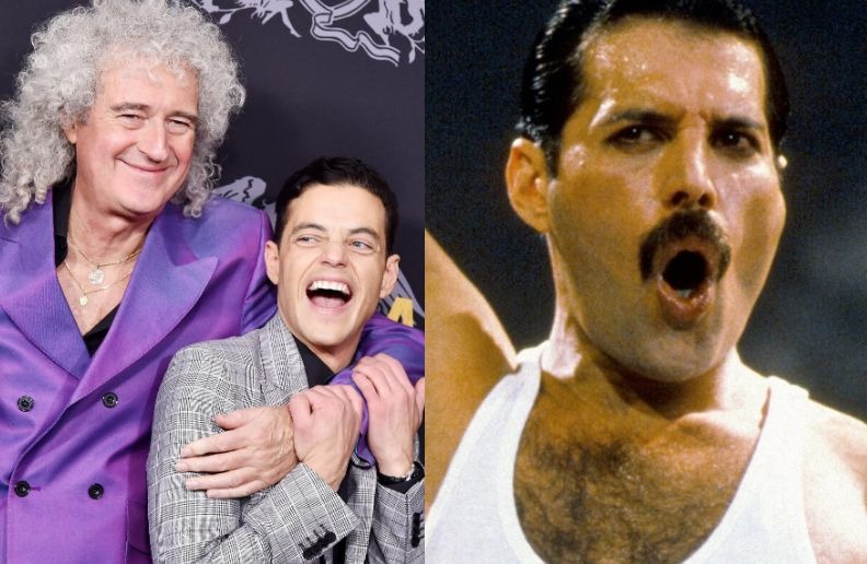 Brian May Rami Malek Freddie Mercury