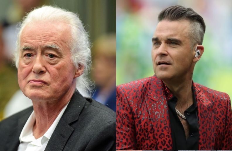 Jimmy Page Robbie Williams