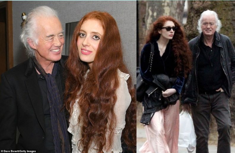 Jimmy Page goes to younger girlfriend’s poetry book release