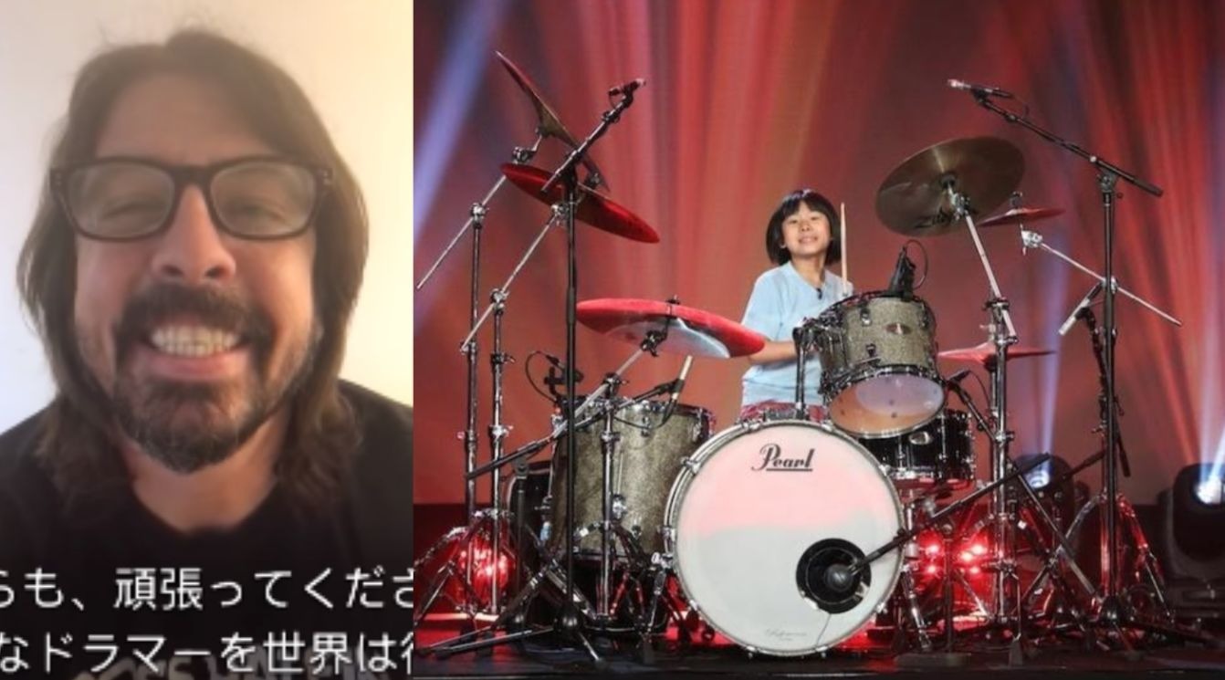 Dave Grohl 9 year old drummer