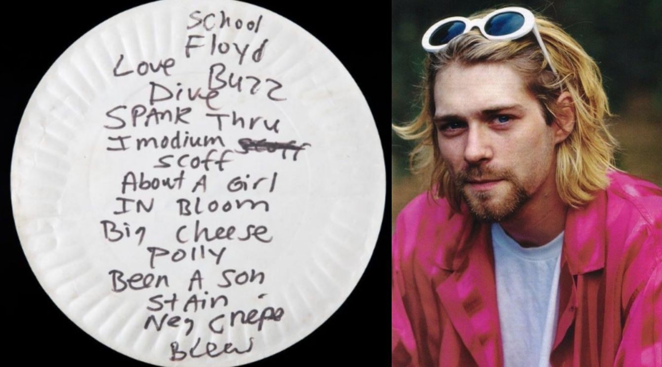 Kurt Cobain pizza plate