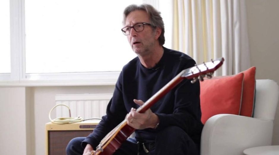 Eric Clapton fire guitar