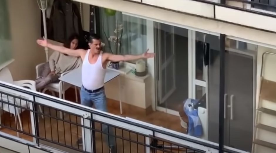 Freddie Mercury spain balcony quarantine
