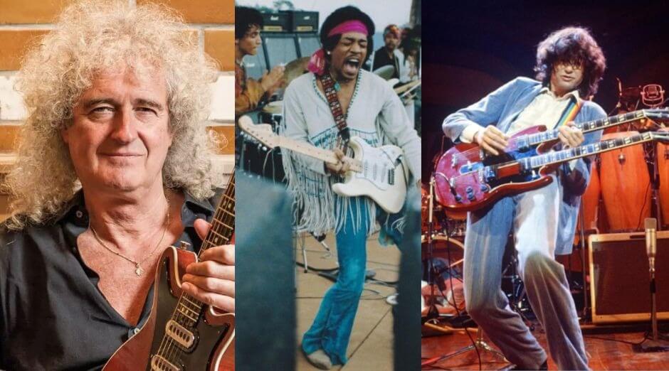 Brian May Jimmy Page Hendrix