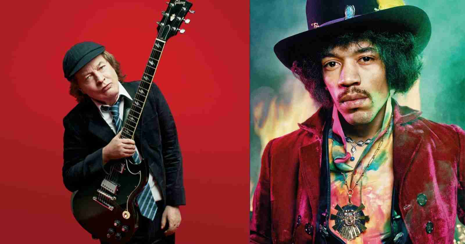 Angus Young Jimi Hendrix