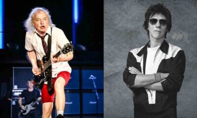 Angus Young and Jeff Beck