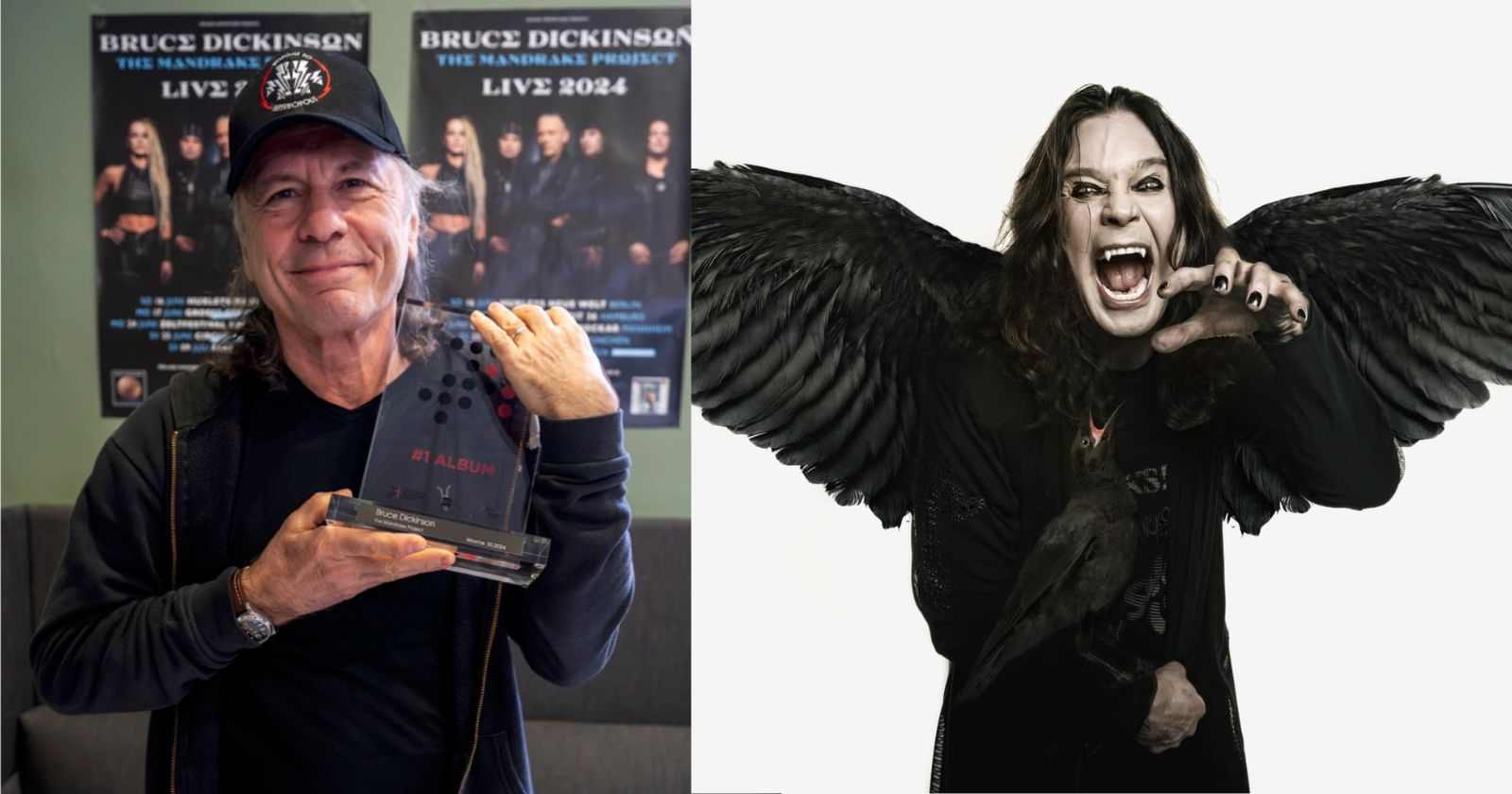 Bruce Dickinson and Ozzy Osbourne