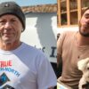 Bruce Dickinson and his son Austin
