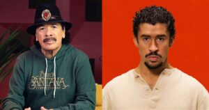 Carlos Santana and Bad Bunny