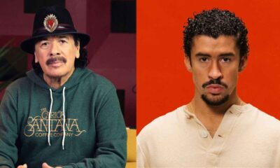 Carlos Santana and Bad Bunny