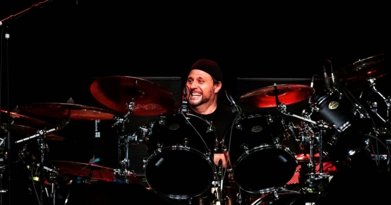 Dave Lombardo playing the drums