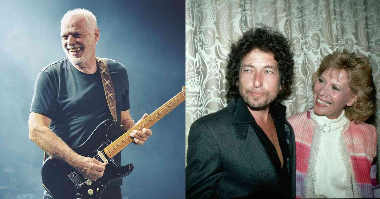 David Gilmour and Bob Dylan