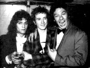 Eddie Van Halen, John Lydon and Alex Van Halen