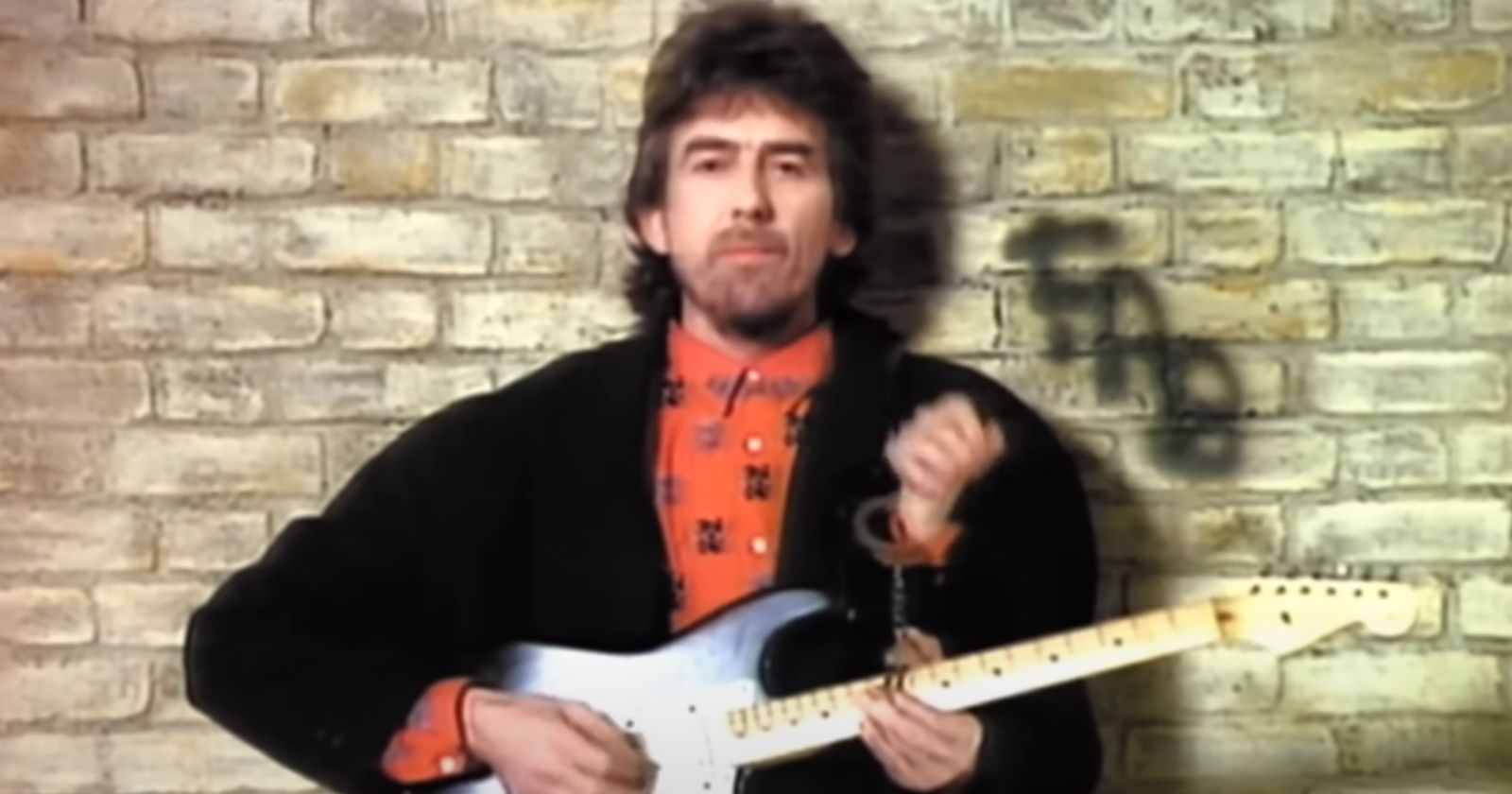 George Harrison in the videoclip of "When We Was Fab"