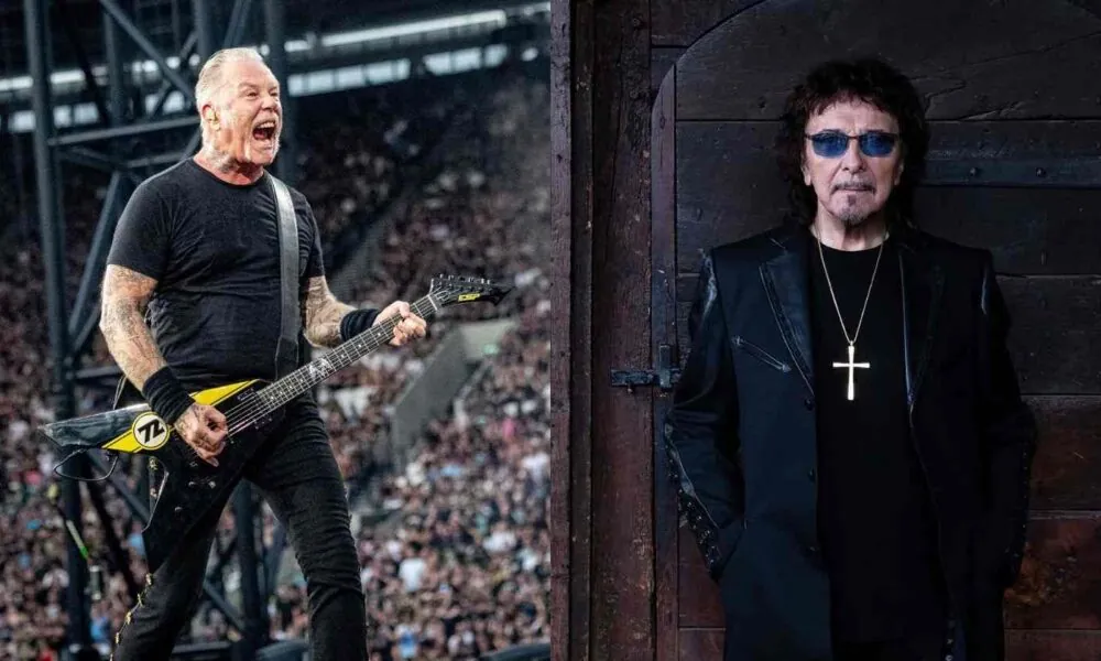 James Hetfield and Tony Iommi