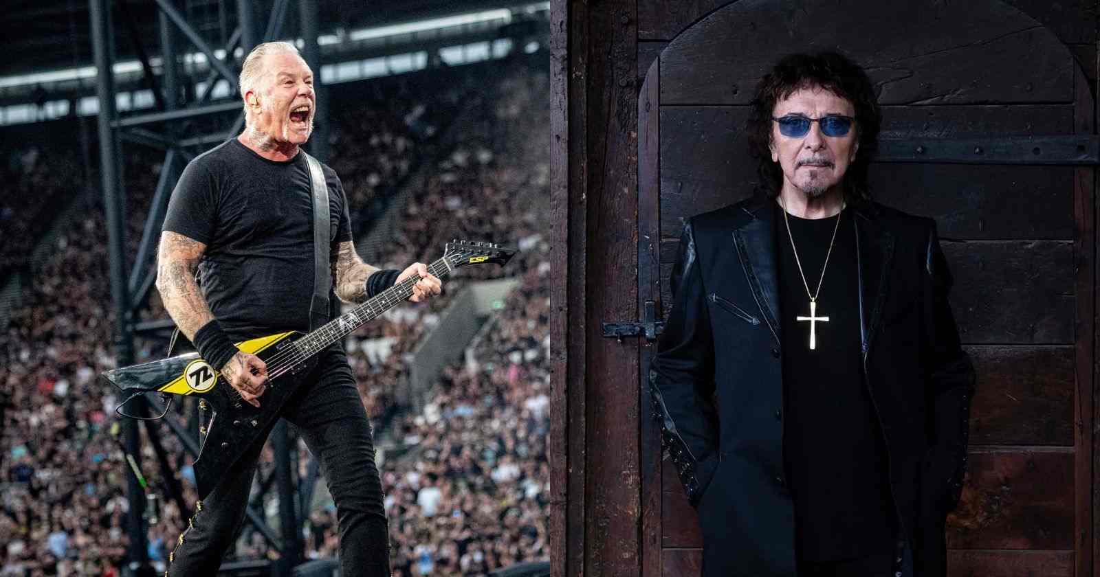 James Hetfield and Tony Iommi