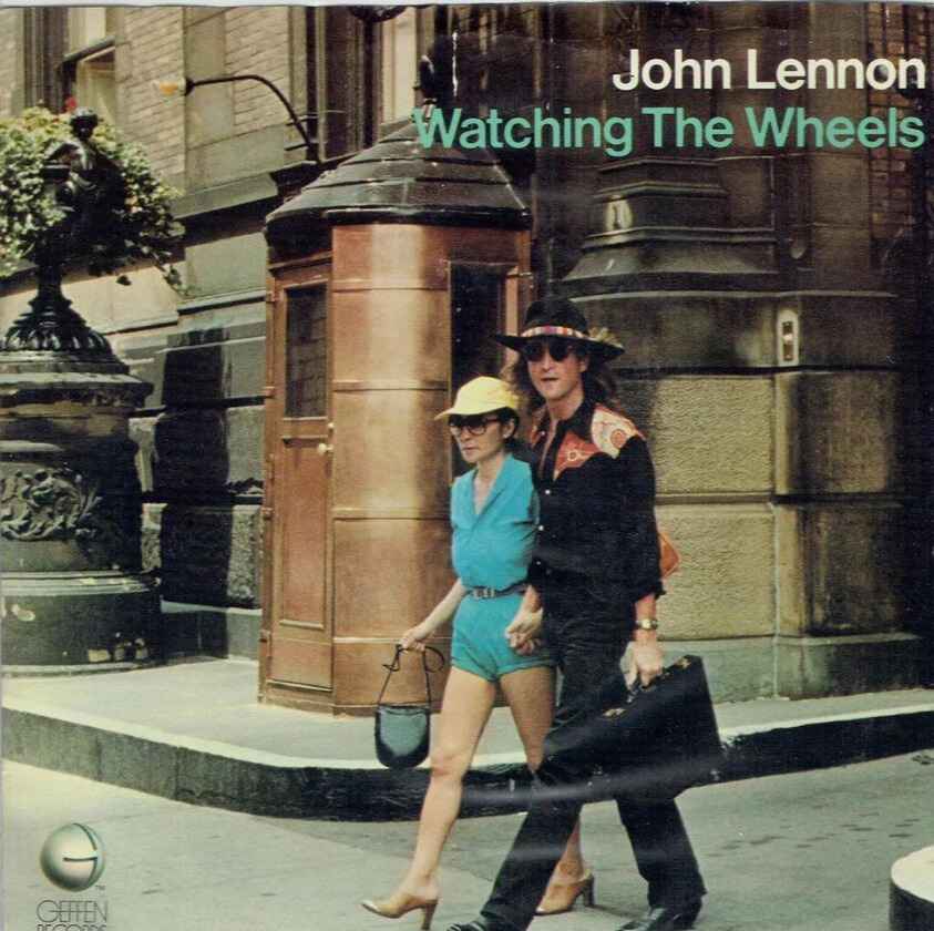 John Lennon Whatching the Wheels single cover