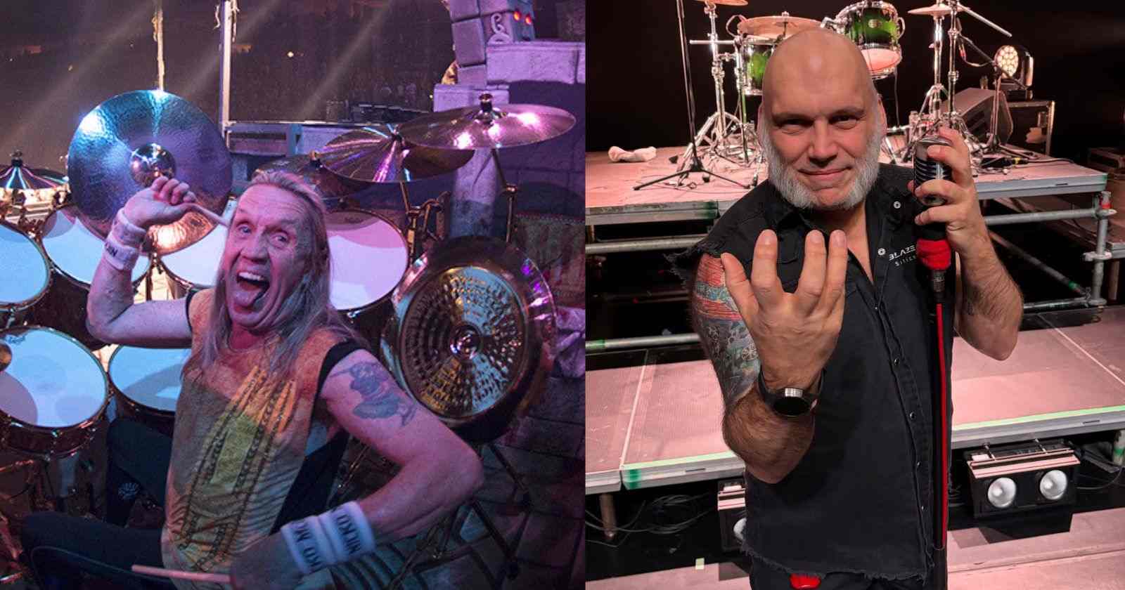 Nicko McBrain and Blaze Bayley