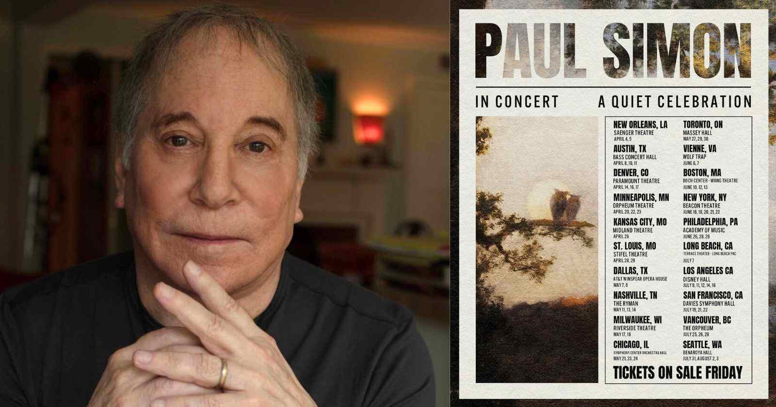 Paul Simon's 2025 tour dates