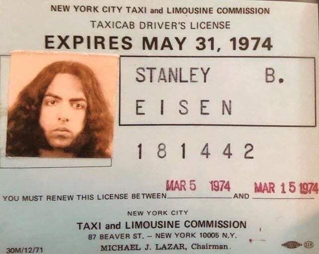 Paul Stanley taxi cab license