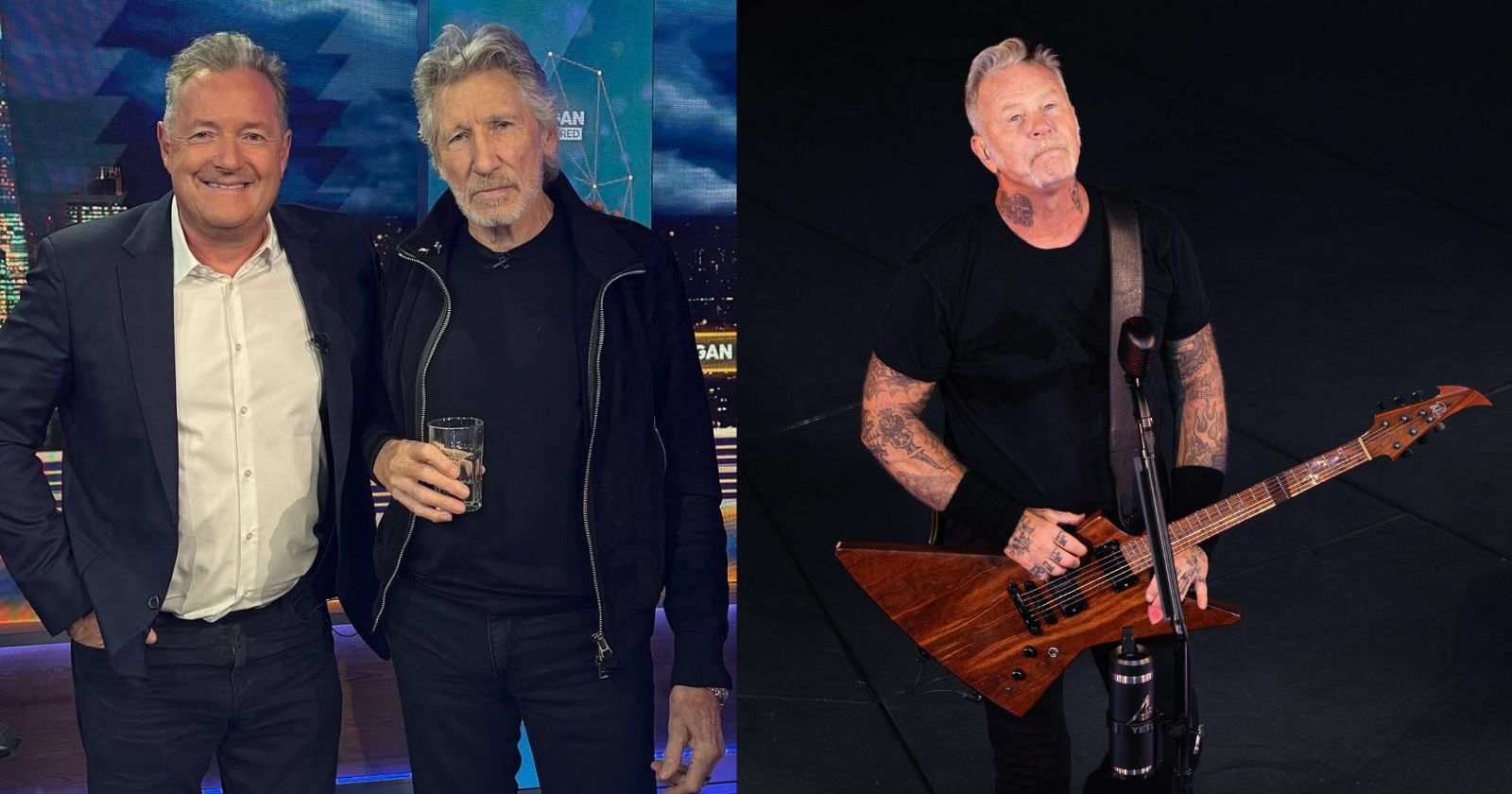 Roger Waters and James Hetfield