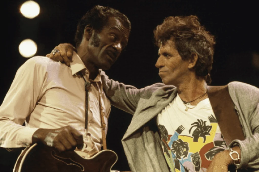 Chuck Berry and Keith Richards