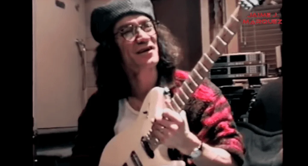 Eddie Van Halen wtih a telecaster