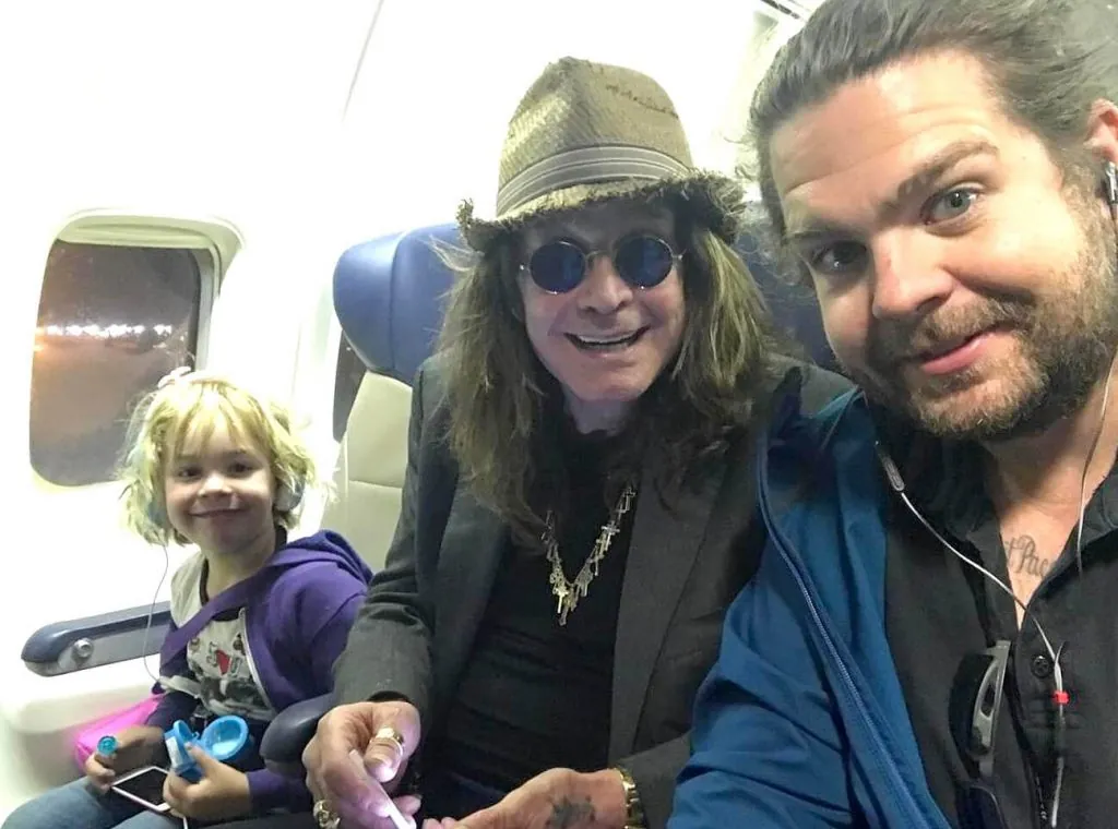 Ozzy Osbourne and family